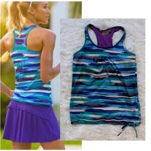 Athleta Racerback Tank Top Tinker Side Tie Yoga Athletic Athleisure Size Small